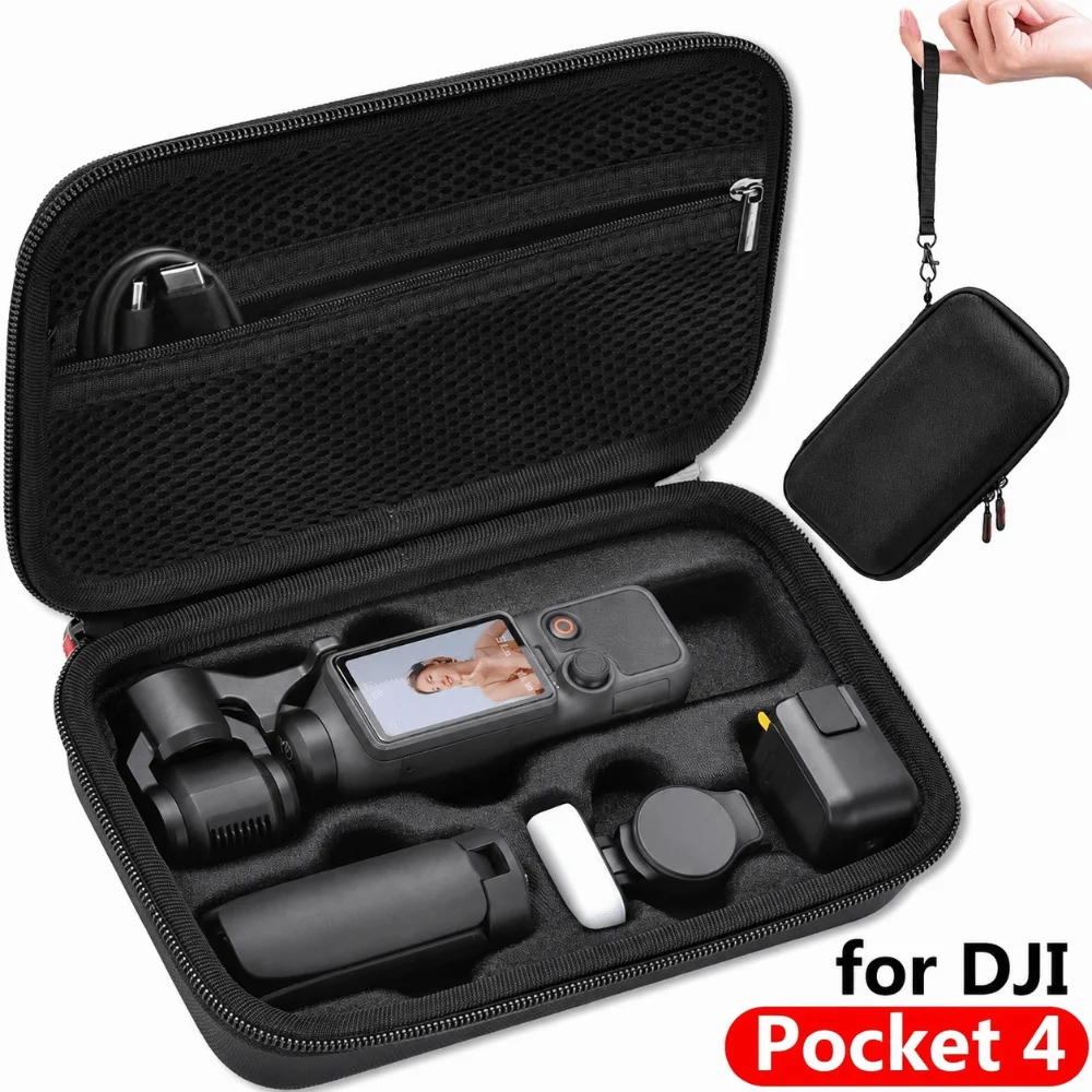 Hard Shell Carrying Case Shatterproof Waterproof Hard Shell Bag Portable Gimbal Carry Case for DJI OSMO Pocket4 Daily Gear Keep