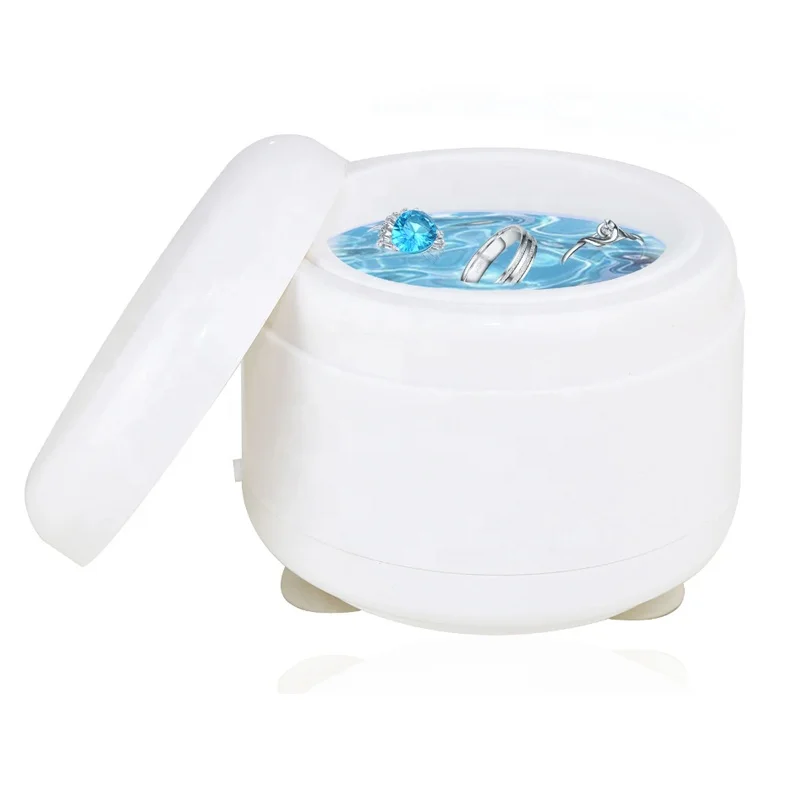 Professional Portable Jewelry Cleaning Machine for Rings Watches Coins Razors Earrings Necklaces Denture Small Metal Part