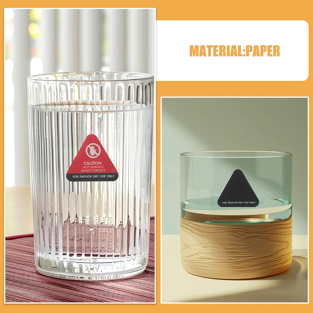 Autocollant de changement de couleur sensible à la chaleur, étiquette d'avertissement contre les brûlures pour Surfaces chaudes, autocollant de sécurité à haute température, Protection contre les brûlures, 10 pièces