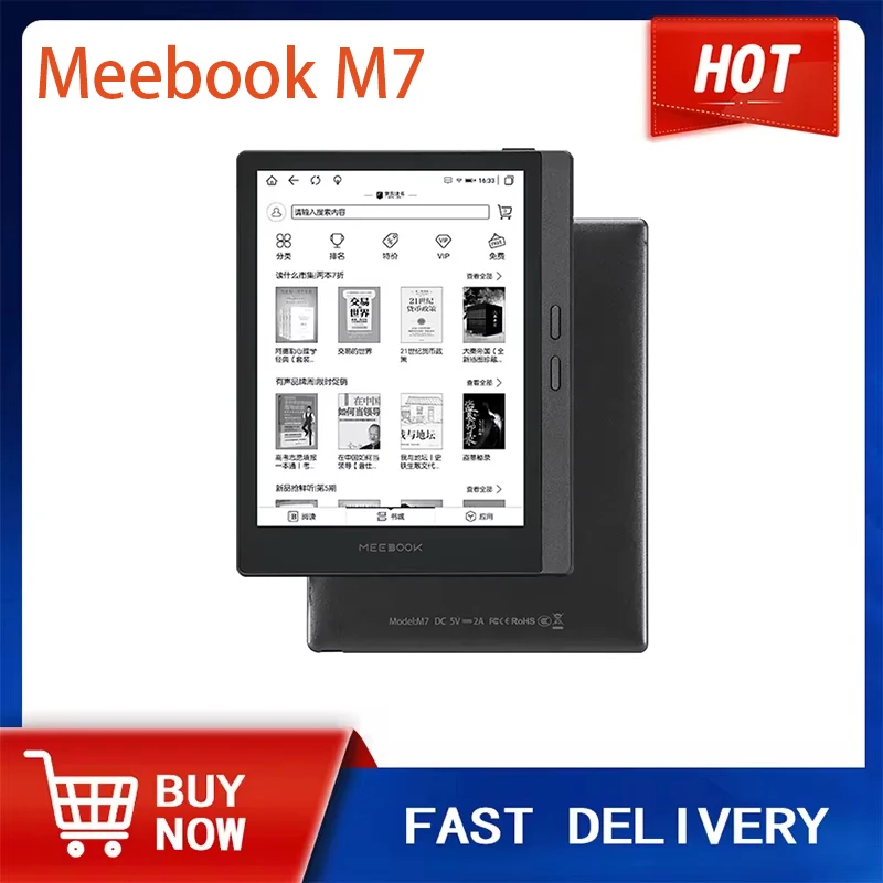 In Stock! Meebook M7 E-Book Reader 6.8 Inches E-reader 300PPI HD E-ink Screen Android 11 Open System 32GRAM and Phycial Button