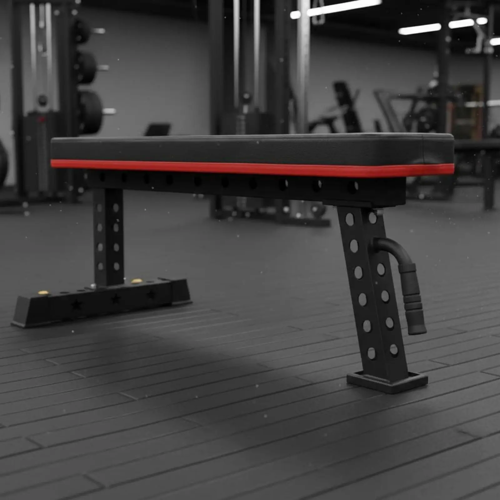 Portable Foldable Weight Bench for Chest Press and Posterior Lift Stable Steel Base