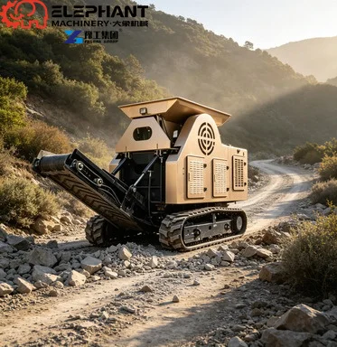 High Performance Portable Rock Crushing Machine Diesel Powered For Rural Small Quarry And Gold Ore Mining