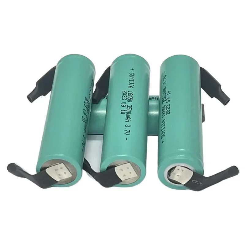 18650 Rechargeable Li-ion Battery 3.7V 3500mAh Real Capacity with Nickel Sheet Welding Torch Instrument Model Aircraft