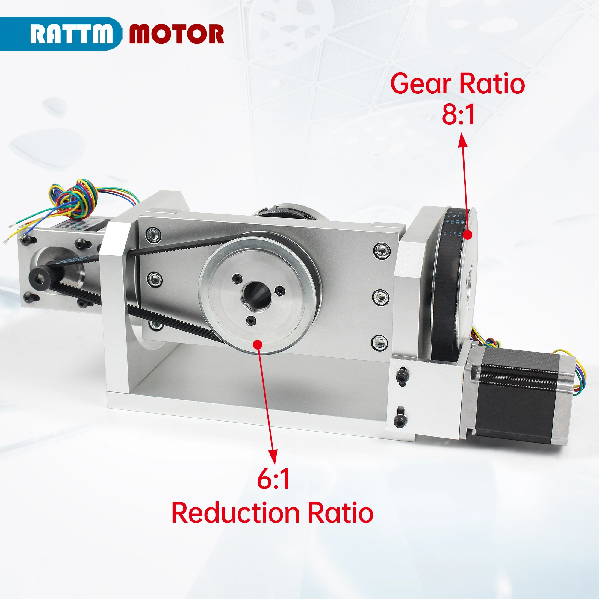 CNC Router 4th Fourth 5th Fifth A Axis Rotary Table Axis Dividing Head + 3 Jaws Chuck 100mm + Nema 23 Stepper Motor