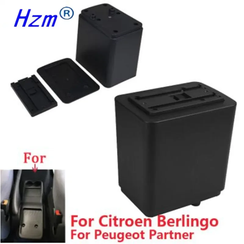 For Citroen Berlingo Armrest Retrofit parts For Peugeot Partner tepee Car Armrest Storage box car accessories Charging USB LED