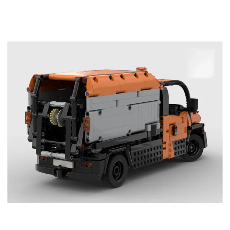 MOC-132914 City Transport G6 Full RC Garbage Truck Building Block Model 1600 Parts MOC Creative Building Blocks Toy Gift