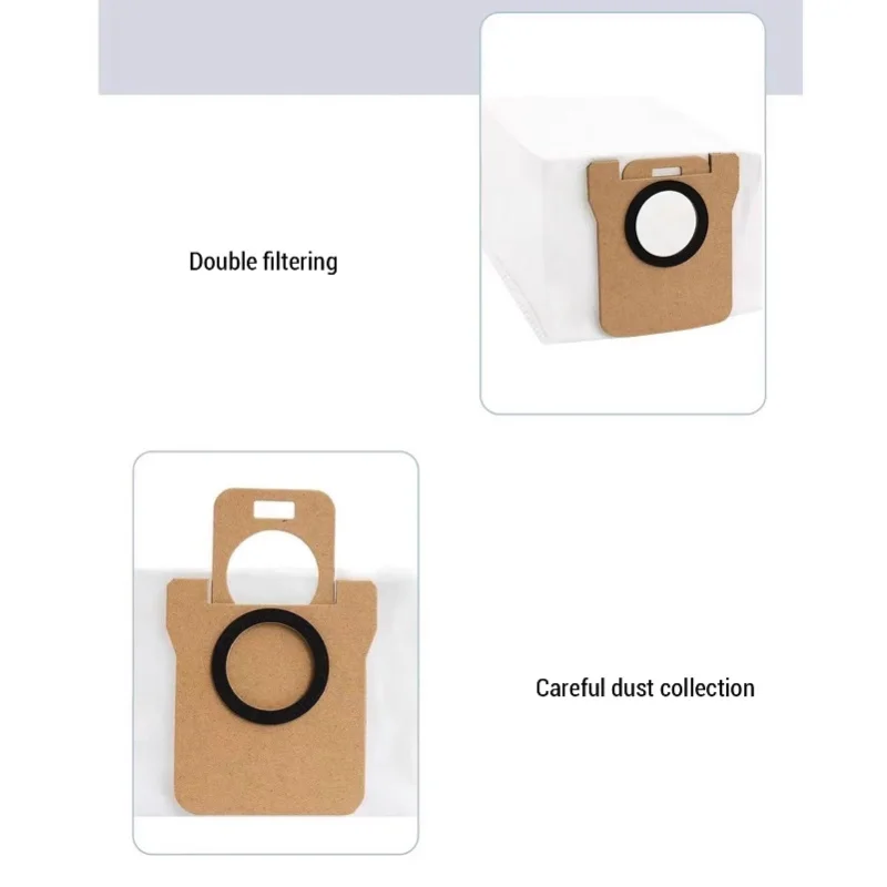 10Pcs Sweeping Robot Dust Bag Non Woven Fabric Robot Vacuum Dust Bag For X10+ X20+ For L10s Ultra L20 Ultra SL10 S10S Ultra