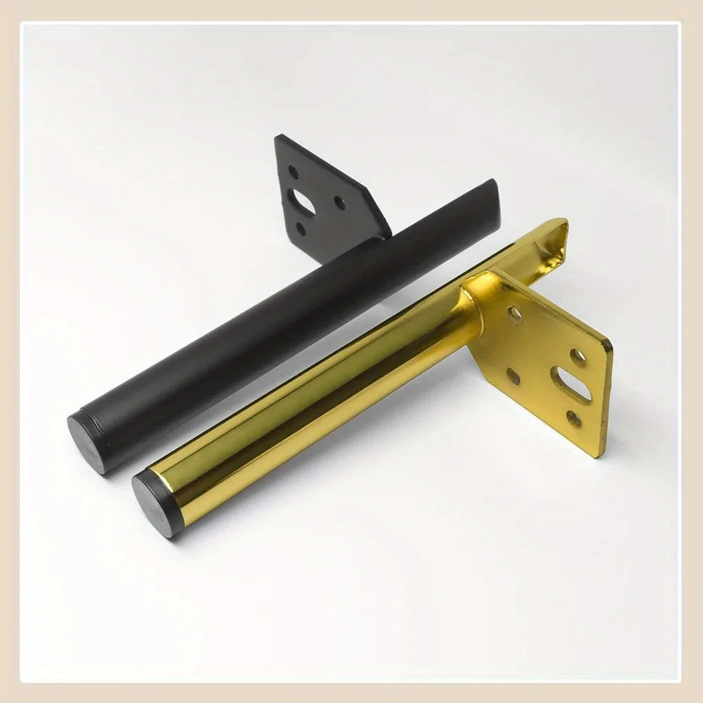 4pcs Furniture Legs Metal Furniture Support Leg Heavy Duty Furniture Support Feet Round for Tables Sofas Coffee Tables Bookshelf