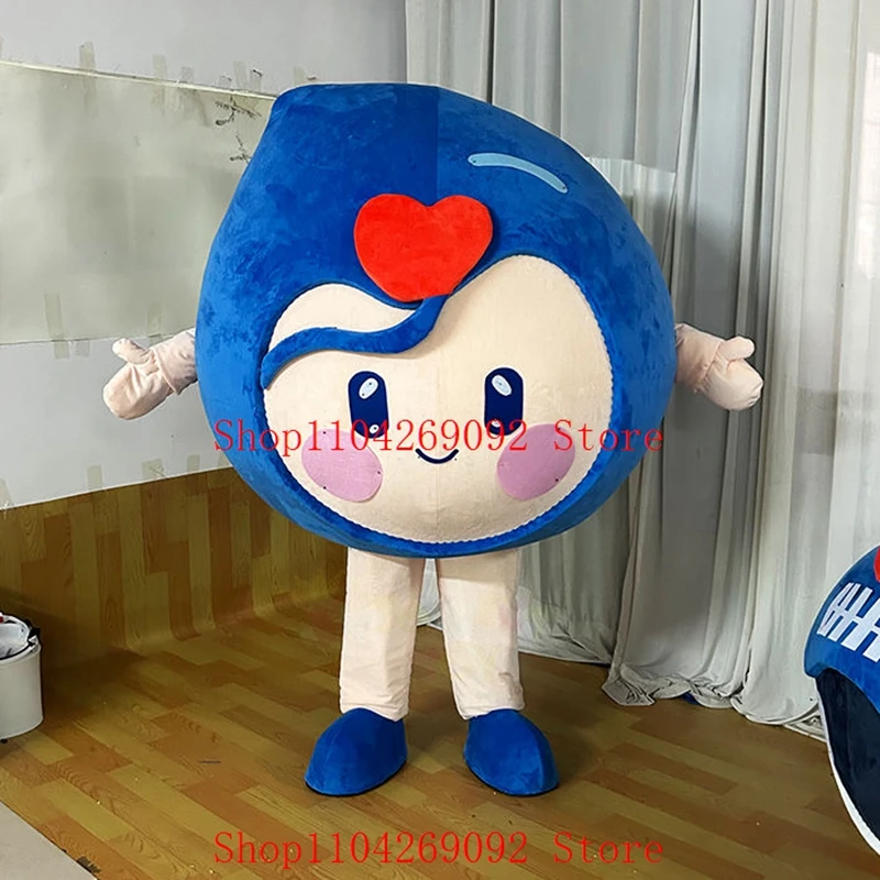 

Cute Blue Heart Mascot Costume Cartoon Mascotter Birthday Anime Cosplay Costumes Character Party Maskote Carnival Suit