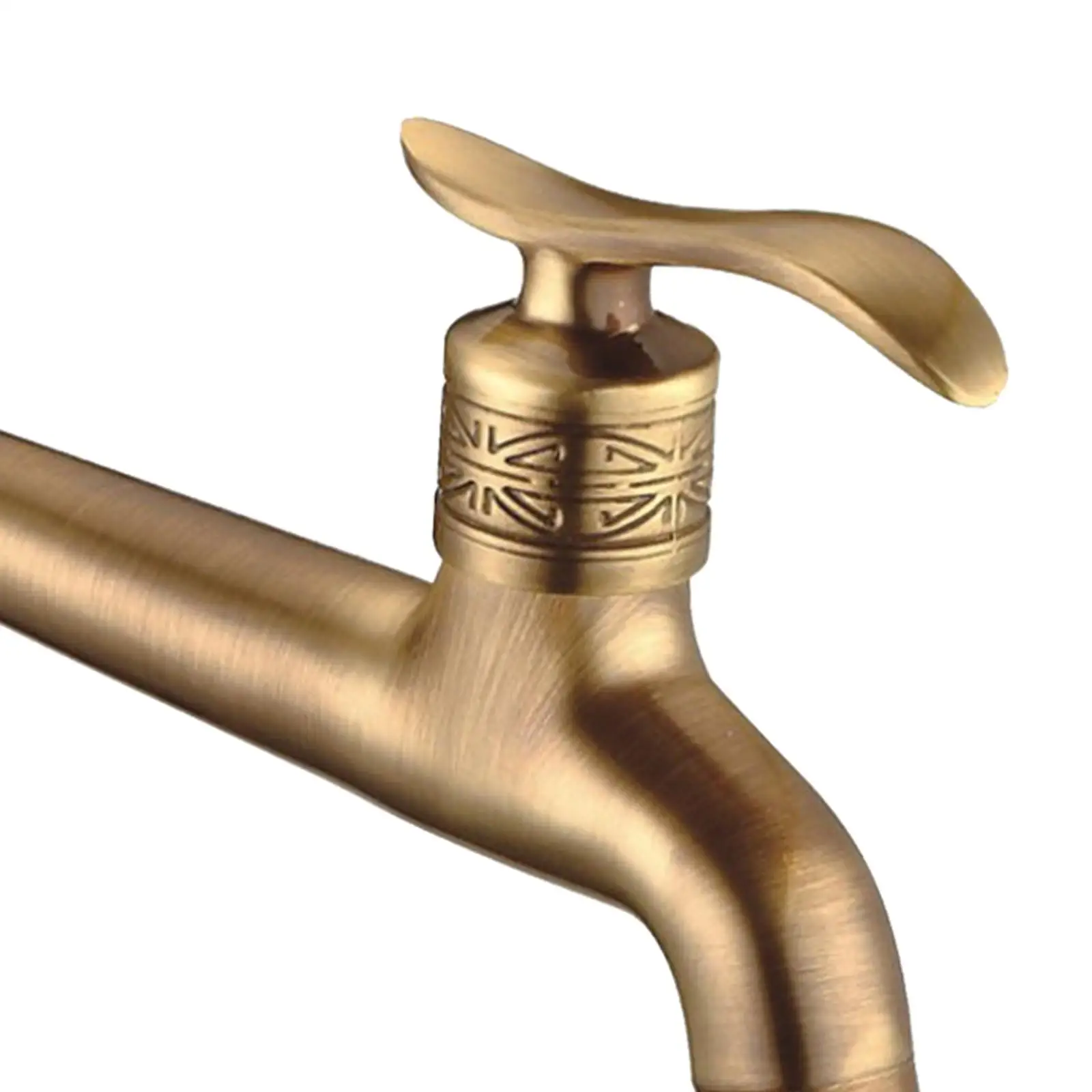 Rubinetto per acqua per lavatrice da giardino in lega antica montato a parete