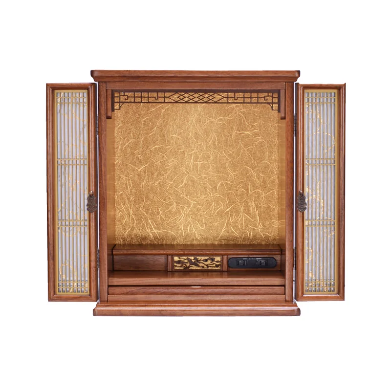 God of Wealth Cabinet Shrine Offering Table Household  Cabinet  Offering Table Buddhist Terrace