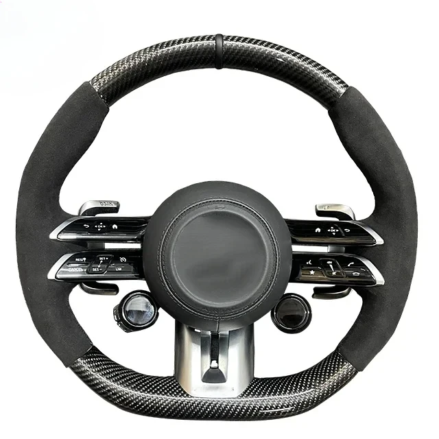 

Steering Wheel Suitable For Mercedes Benz AMG W204 W205 A45 Old Upgraded Carbon Fiber Dragonfly