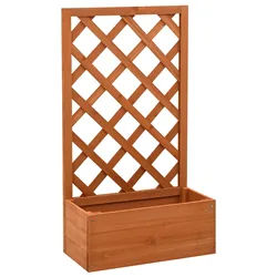 Garten gitter Pflanzer Box Outdoor Hochbeet mit Gitter Outdoor Garten Blume stehend Pflanzer Box Deko 50x25x90 cm