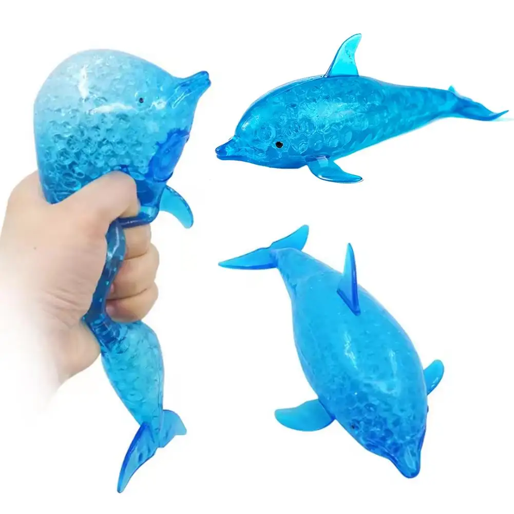 Stretchy Anxiety Relief Hand Therapy Sensory Gift Dolphin Shark Stress-Relieving Toy Fidget Toy for Adults Kids Party Gift