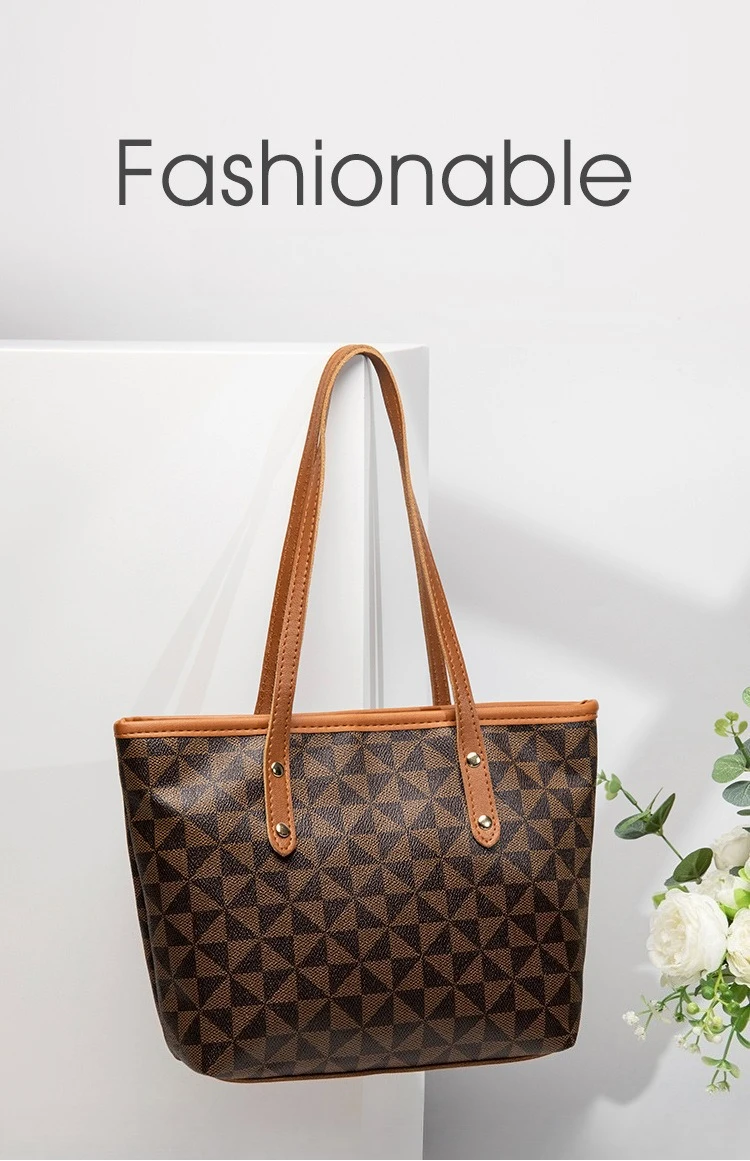 Große Kapazität Schultertasche Damen PU-Leder Handtasche für Pendeln und Freizeitnutzung Vielseitige Tragetasche – Detail 1