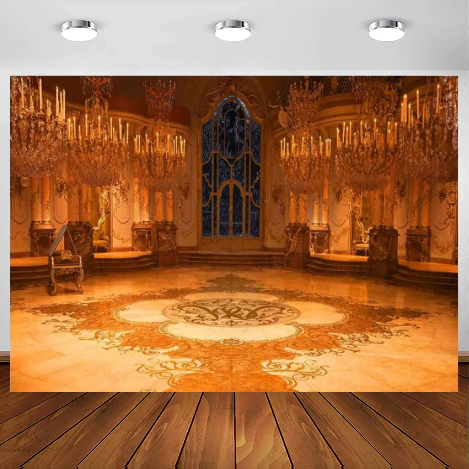 Фон для фотосъемки день рождения для золотого дворца, фотобудка, обед для будущей мамы, баннер, реквизит для фотостудии, фоновый постер