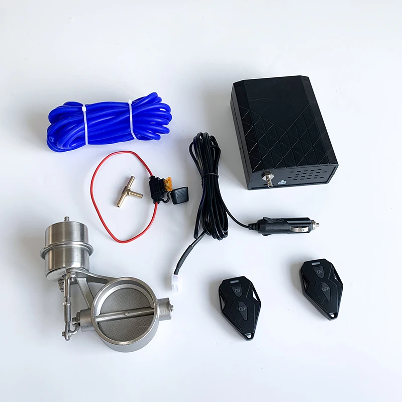

Car Exhaust Cutout Sound Valve System Vacuum Air Pumps 304 Stainless Steel Sounds Adjustable Air Bag Remote Controls