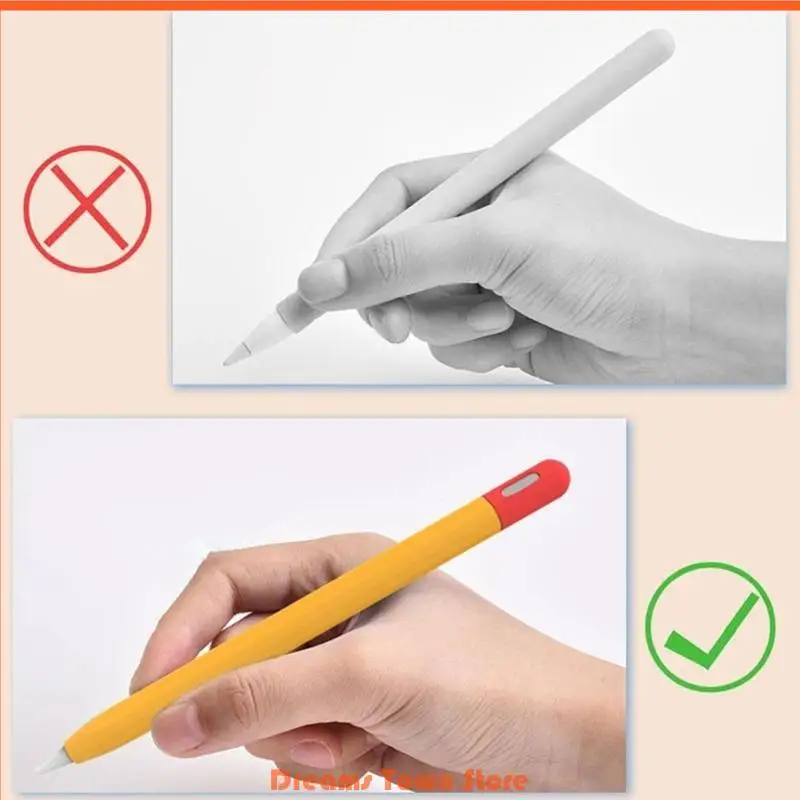 

HX6A Stylish Silicone Case Sleeve for Pencil 3(USB C) Pencil Protectors Innovative Silicone Skin Improved Writing Experience