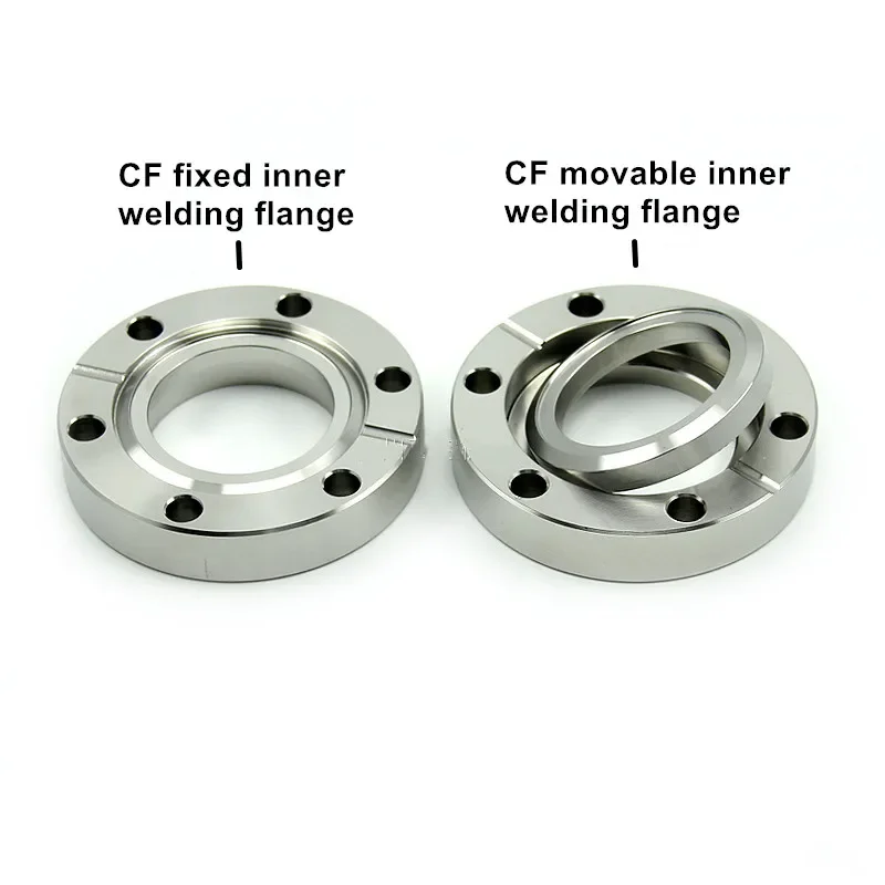 CF Inner Welding  Flange CF16/25/35/50/63/80/100/150/200/250 Ultra High Vacuum Flange Stainless Steel 304 material