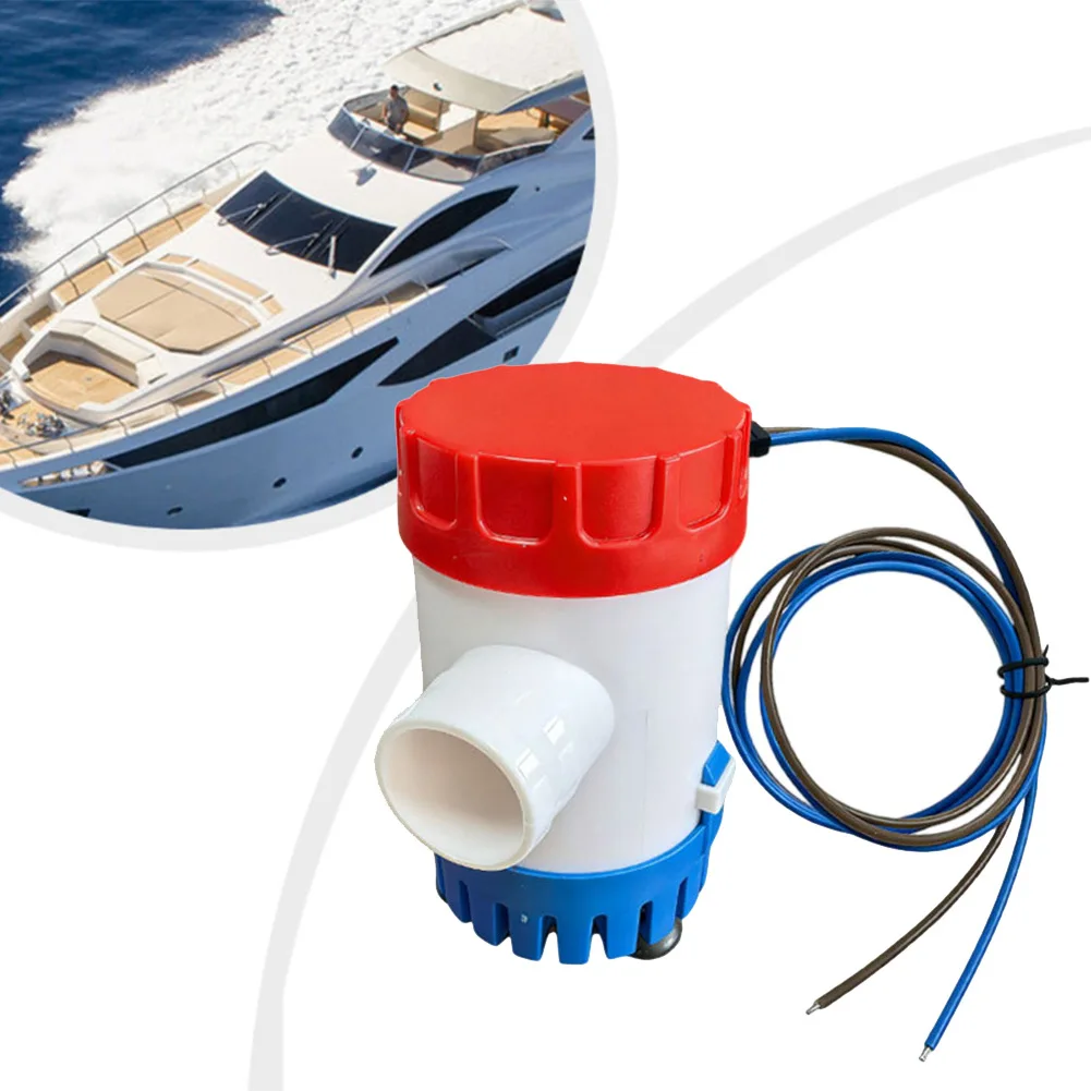 12V 24V Submersible Bilge Pump with 1100 GPH Capacity for Marine Vessels Including Speedboats Fishing Boats and Yachts
