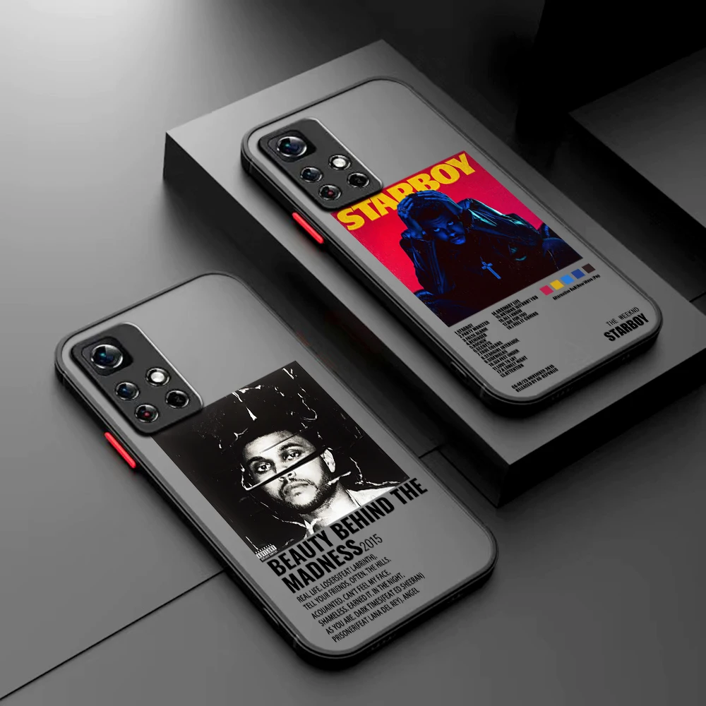 The Weeknd Minimalist Poster Phone Case For Samsung S23 S22 S21 S20 S10 FE Note20 10 Plus Ultra Lite 5G Matte Transparent Cover