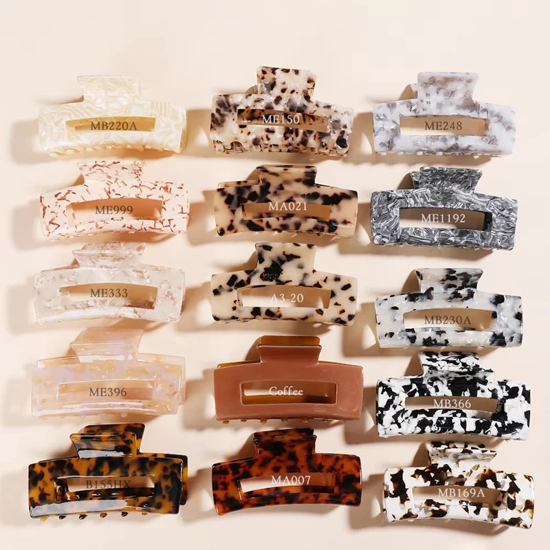 

Multi-colors Customized Large Hair Claw Clip Women Wholesale Ideal Gift For Wedding Party Strong Hold Fashion Hair Accessories