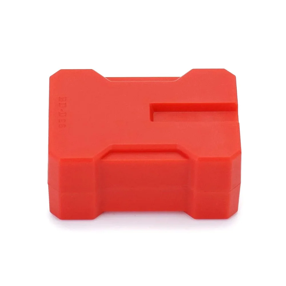 Wire Safety Lock Device 2pcs Red ABS Construction for Two Prong Three Prong Power Cords Prevents Children Pet Risk