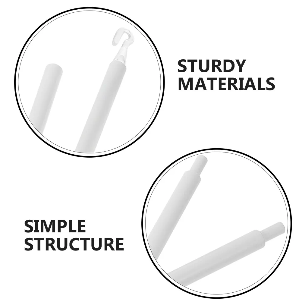 2 set 2 Sets 89CM Blind Rotor PP Wand Replacement Hooks for Curtains Drapery Pull Rod Window Blinds Accessories Plastic