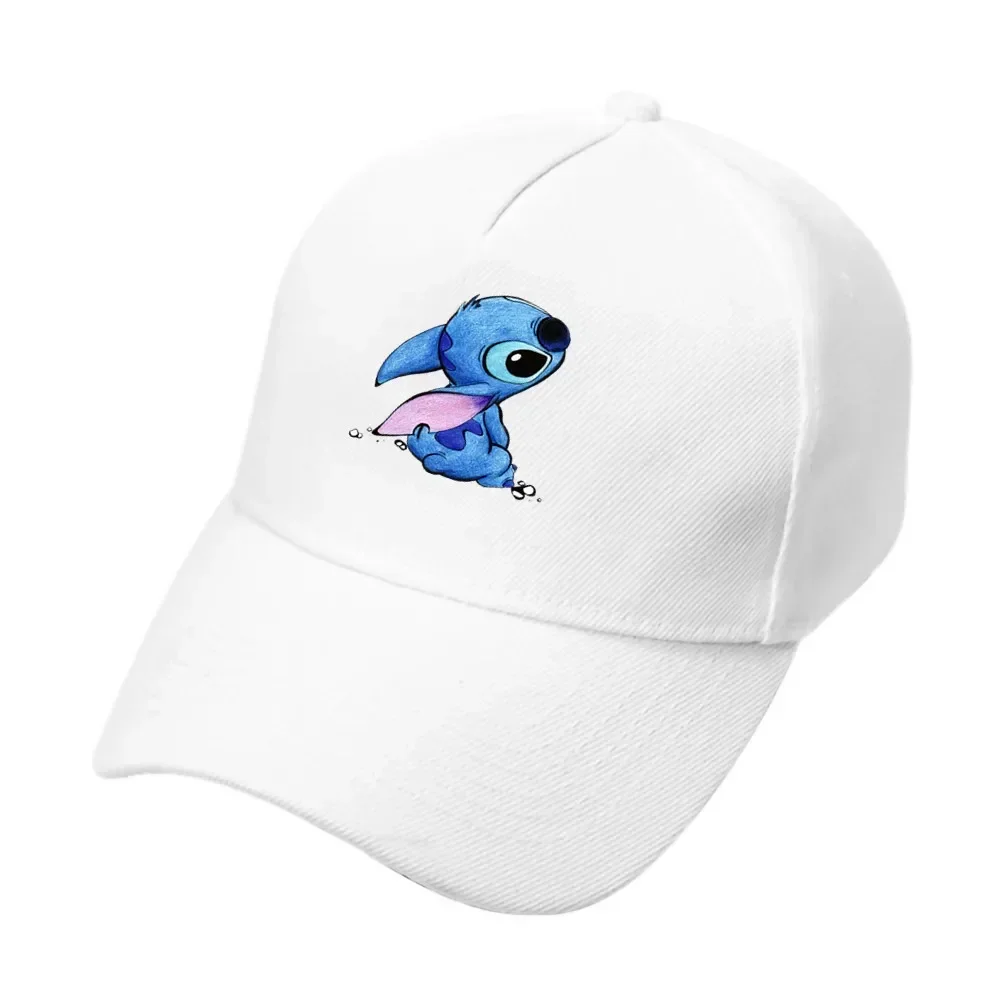 MINISO Anime Kawaii Cartoon Stitch Hat Print Cartoon Peaked Cap Summer Travel Sun Hat Men\'s and Women\'s Fashion Baseball Cap