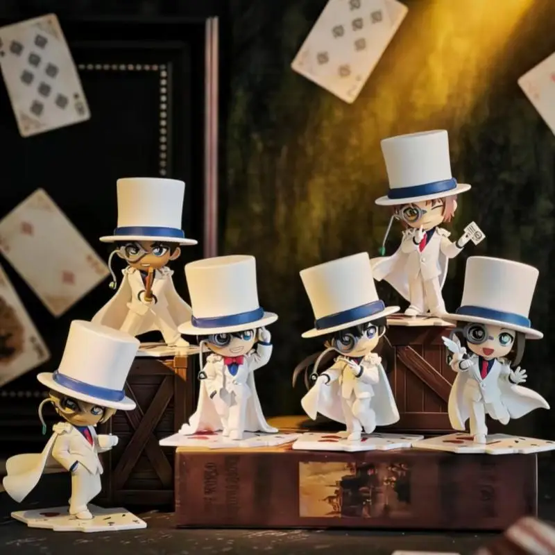 

PopMart GONG Authentic Detective Conan Kaito Kid Hidden Version Blind Box Figure Desktop Decor Anime Collectible Gift For Boys