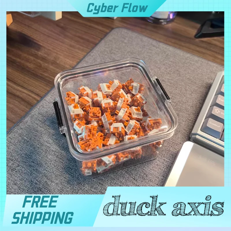 

HMX Duckduck Switches Factory Lubed 5 Pin 3.5 4.0 Linear MX Mechanical Keyboard Switches DIY KOS Spring axis 70/90/110pcs