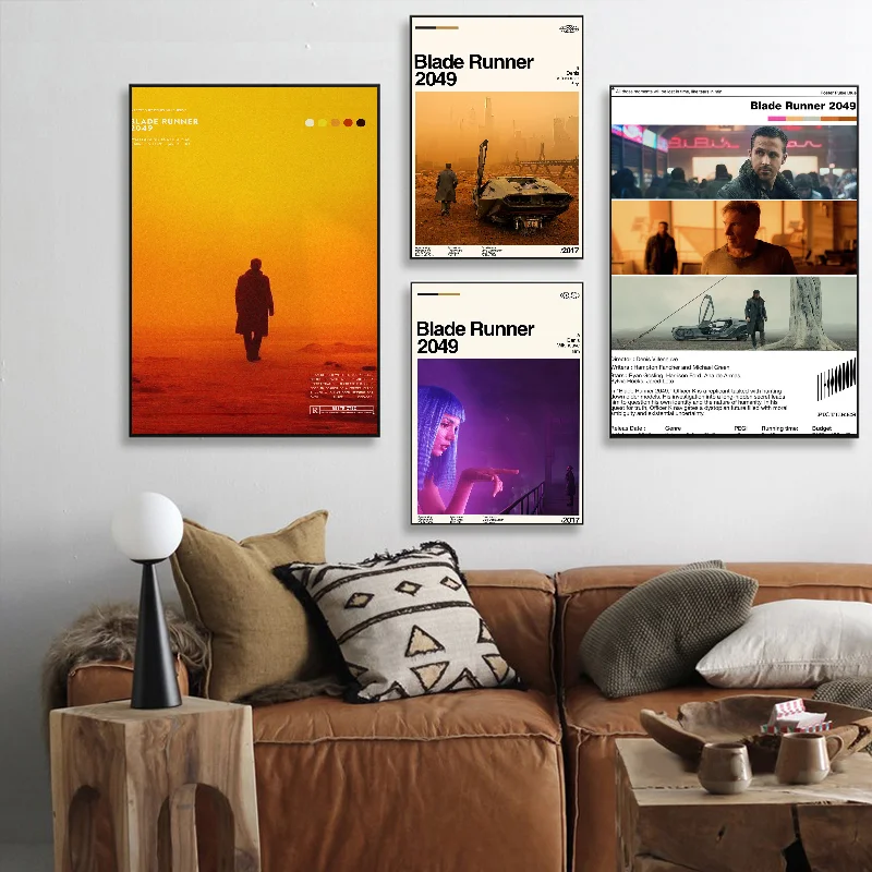 Blade Runner 2049 Poster Self-adhesive Art Waterproof Paper Sticker Coffee House Bar Room Wall Decor