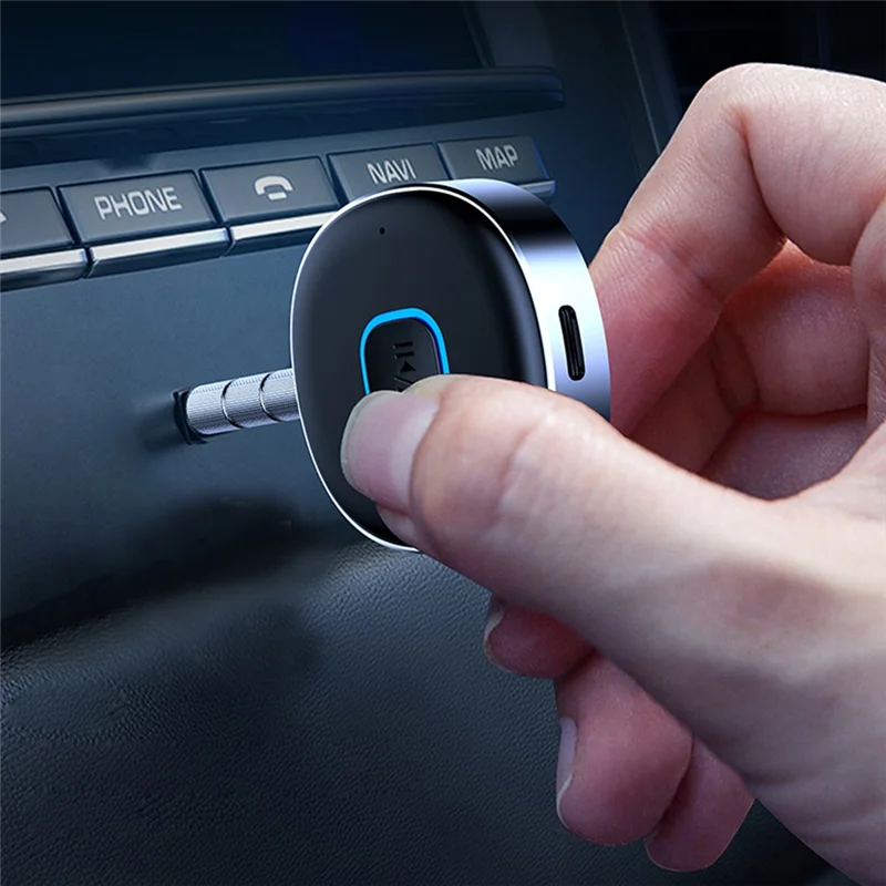 REPLA-Draadloze Bluetooth-compatibele 5.0 Ontvanger Zender Handsfree Adapter Voor Auto Muziek Audio Aux A2DP Hoofdtelefoon