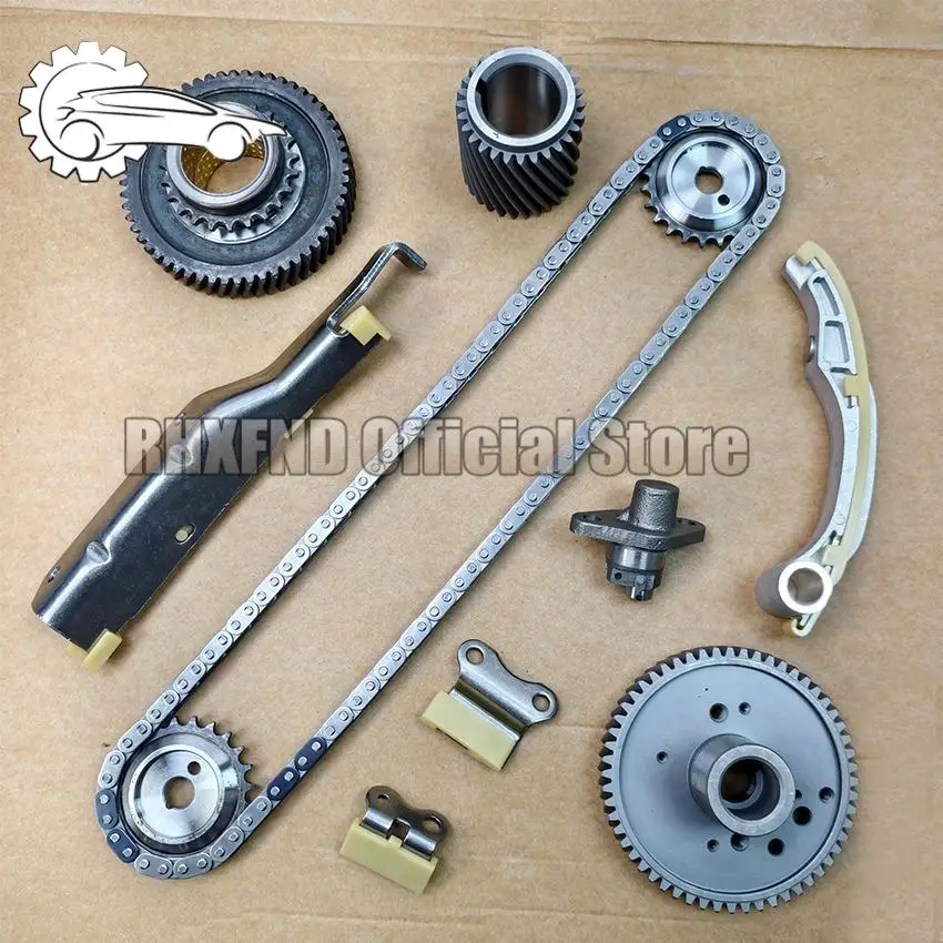 11PCS 4M41 Engine Timing Chain Tensioner Kit ME203100 ME203085 for Mitsubishi PAJERO MONTERO SHOGUN PININ 3200cc 3.2 DI-D 3.2L