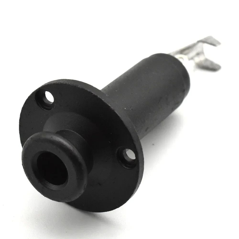 Acoustic Guitar Integrated Strap Button & Output Jack, No Thread EQ Jack Socket with Built-in Preamplifier
