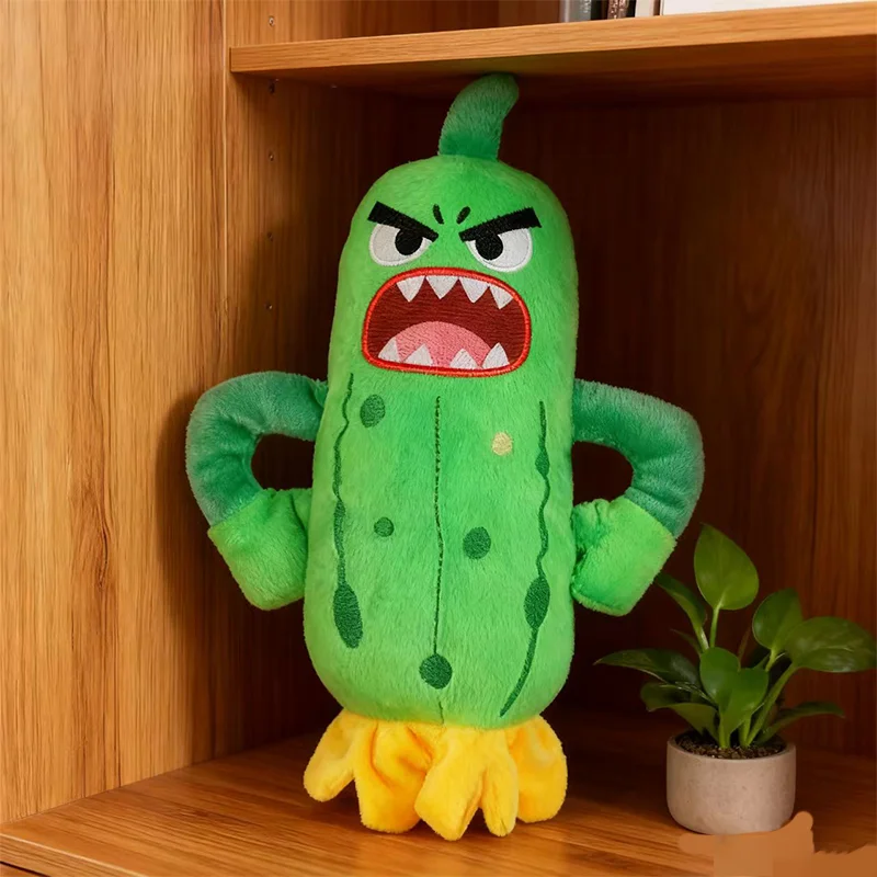 Figurines d'action de concombre émotionnel, 21CM, Expressions différentes, jouets en peluche, dessin animé mignon, légumes en peluche, aliments doux, modèle de jouets cadeaux