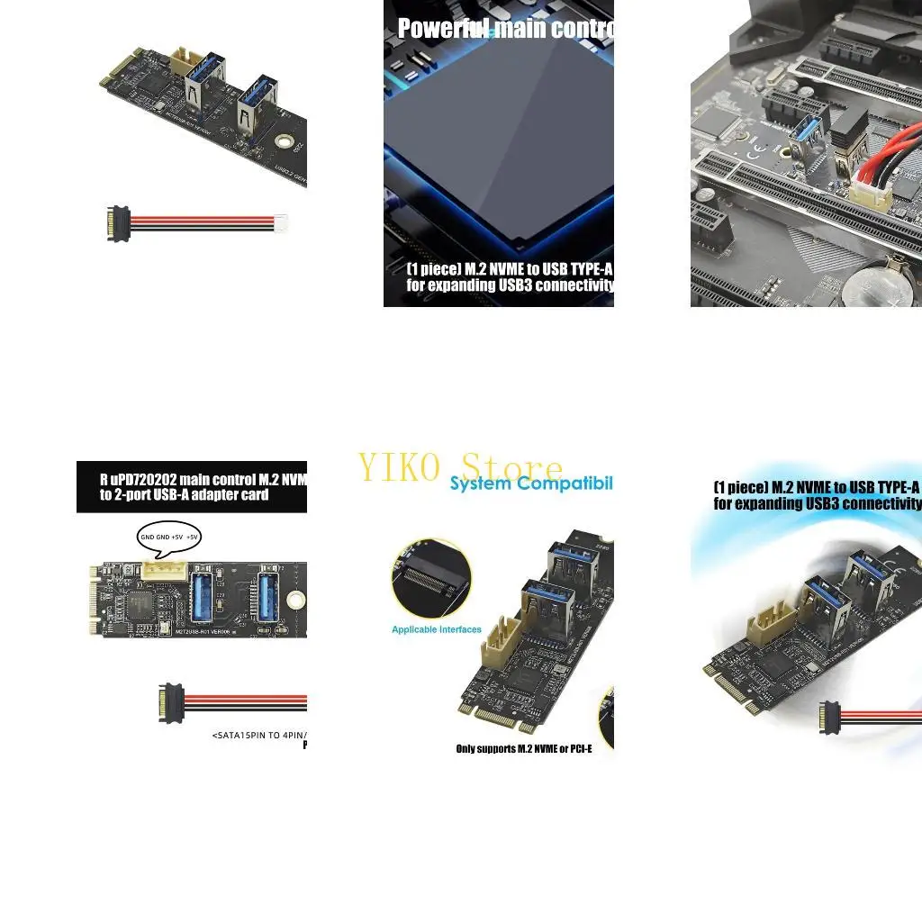 K32C Toolless Installation M.2 NVMEs To USB A Adapter Provides Rapid Data Exchange