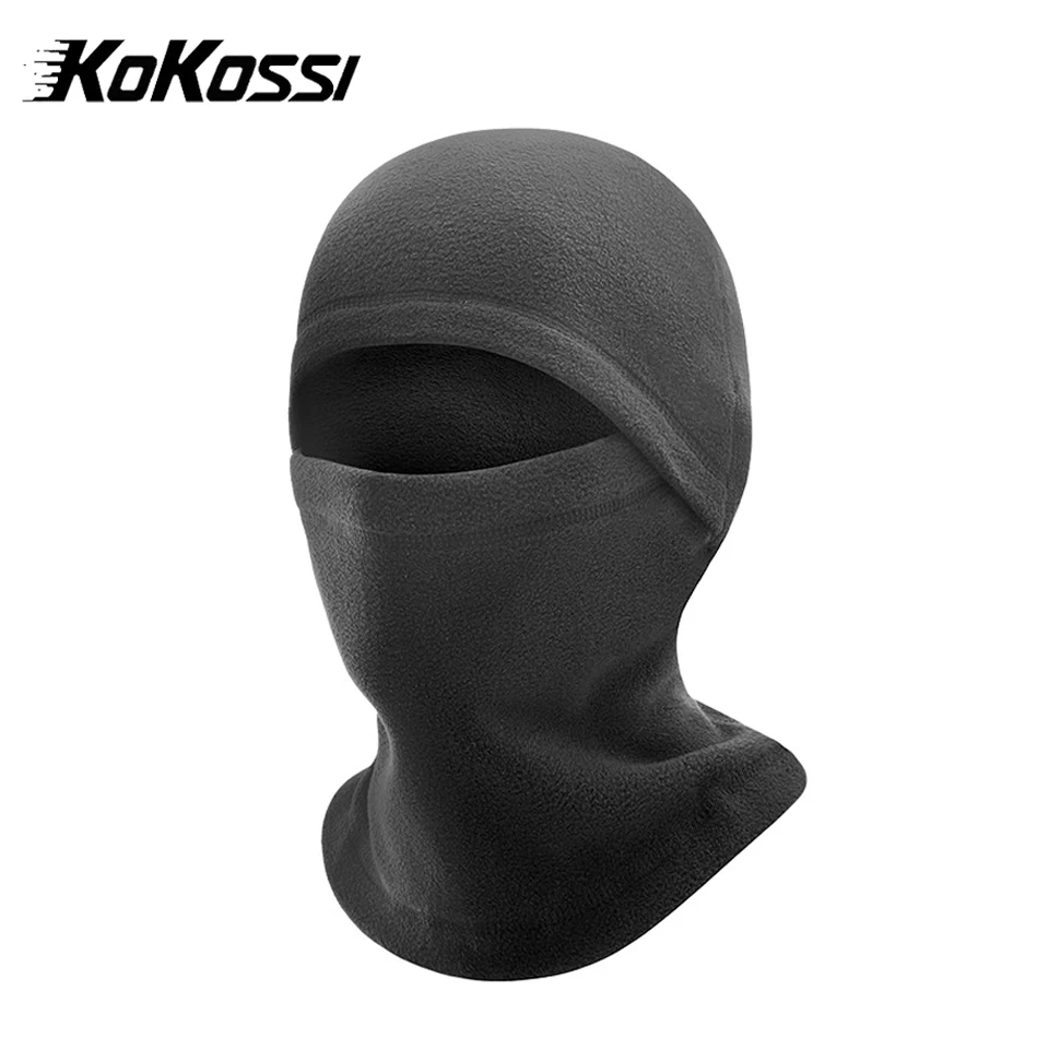 KoKossi-pasamontañas cálido para ciclismo, forro para casco a prueba de viento para motocicleta, esquí, montar, correr, máscara facial, gorros para bicicleta Unisex