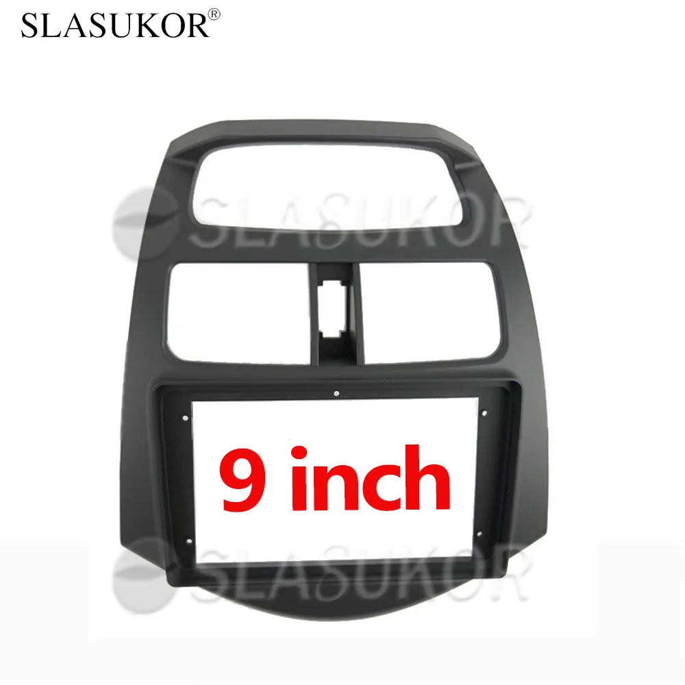 Fascia de 9 pulgadas apta para DAEWOO MATIZ CHEVROLET SPARK BEAT 2010 marco sin Panel de Cable marco de instalación de montaje en tablero
