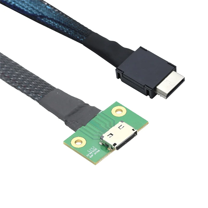 TTKK-PCIE Oculink SFF 8611 4I 42P ถึง SFF-8612 4I สายแปลงชายหญิงสำหรับเมนบอร์ดการถ่ายโอนข้อมูล
