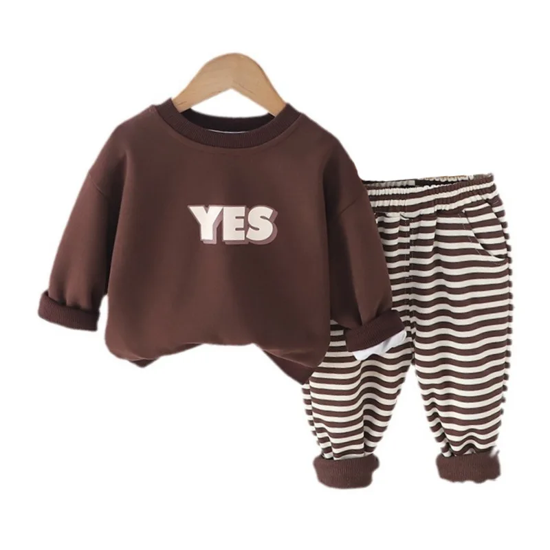 New Spring Autumn Baby Clothes Suit Children Boys T-Shirt Pants 2Pcs/Sets Kids Girls Outfits Toddler Costume Infant Sportswear