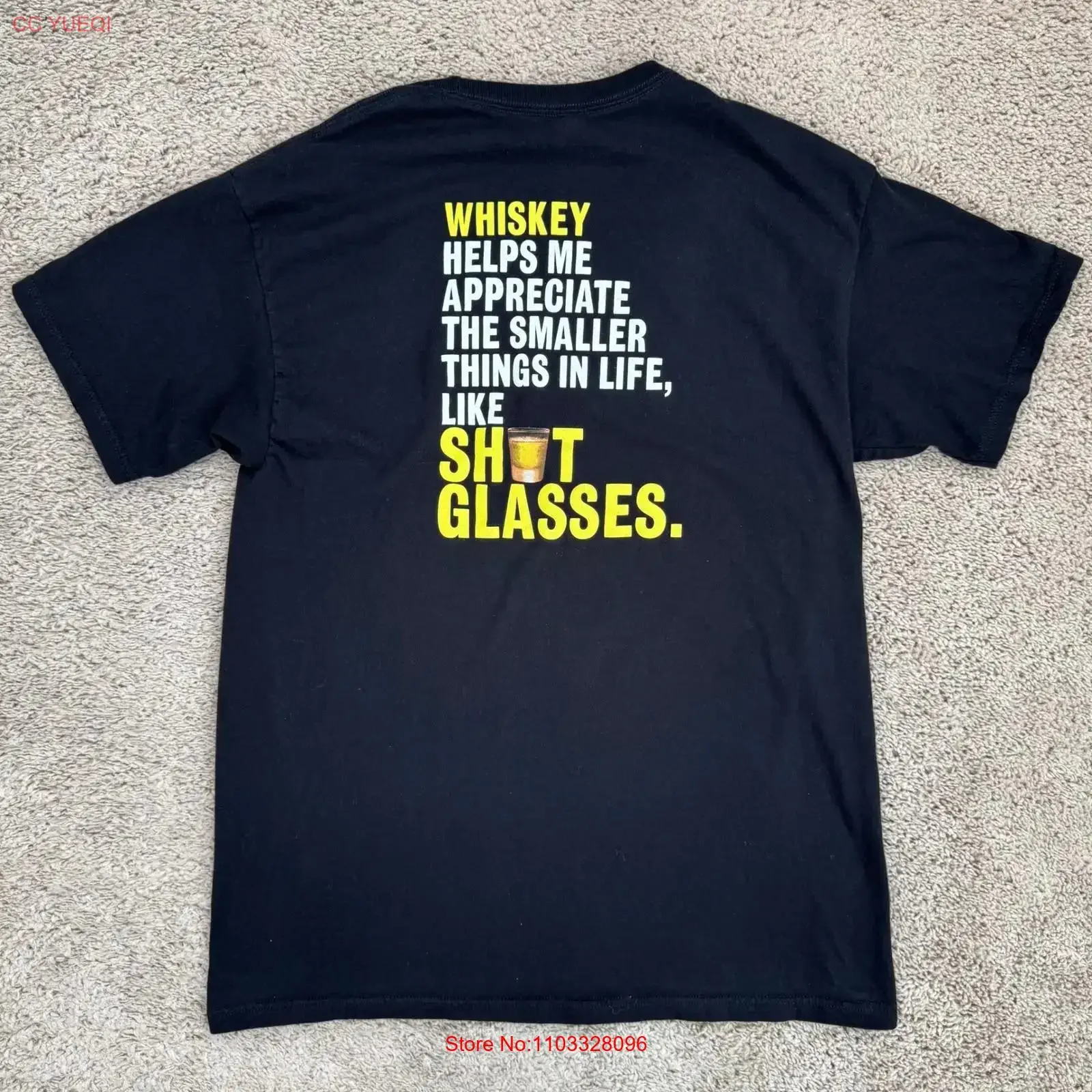Футболка Evan Williams Honey Reserve Whiskey для мужчин, размер L, черная, с двусторонним принтом, винтажная, с эффектом потертости, универсальная, дышащая, слегка прозрачная