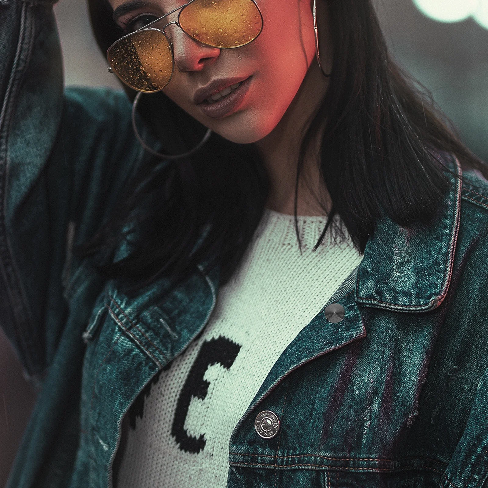 1 Box Alloy Lapel Pin Backs Enamel Flat Round Locking Pin Clutch Durable Replacement Backings for Pins Badges Bags Hats DIY