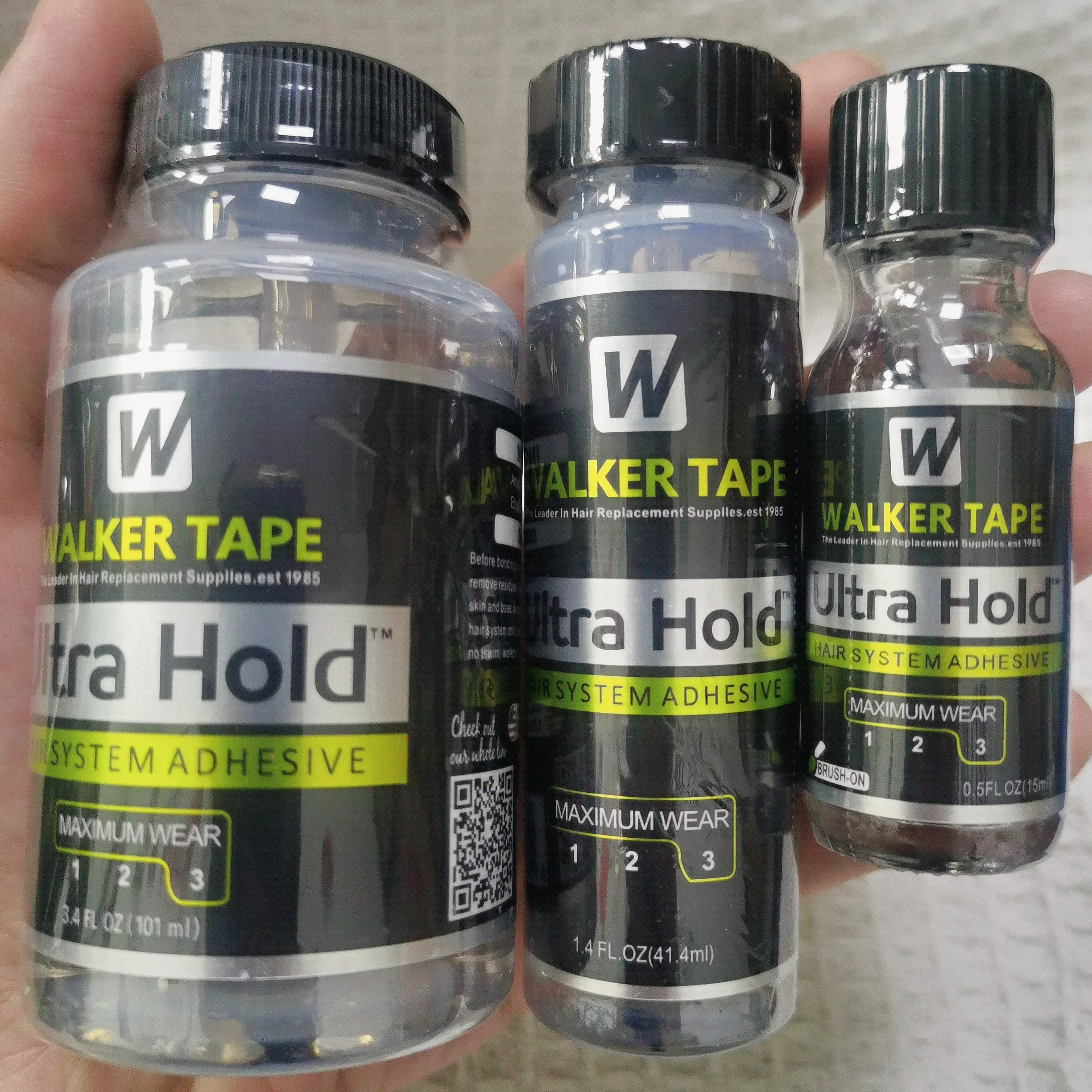 

Walker Tape Ultra Hold Lace Wig Glue Waterproof Transparent Lace Adhesive for Hair Replacement Brush-on Glue