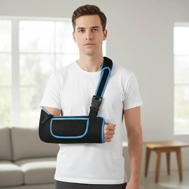 Adjustable Shoulder Arm Sling for Children Adult Highly Breathable Soft Material  Support for Post Injury Recovery
