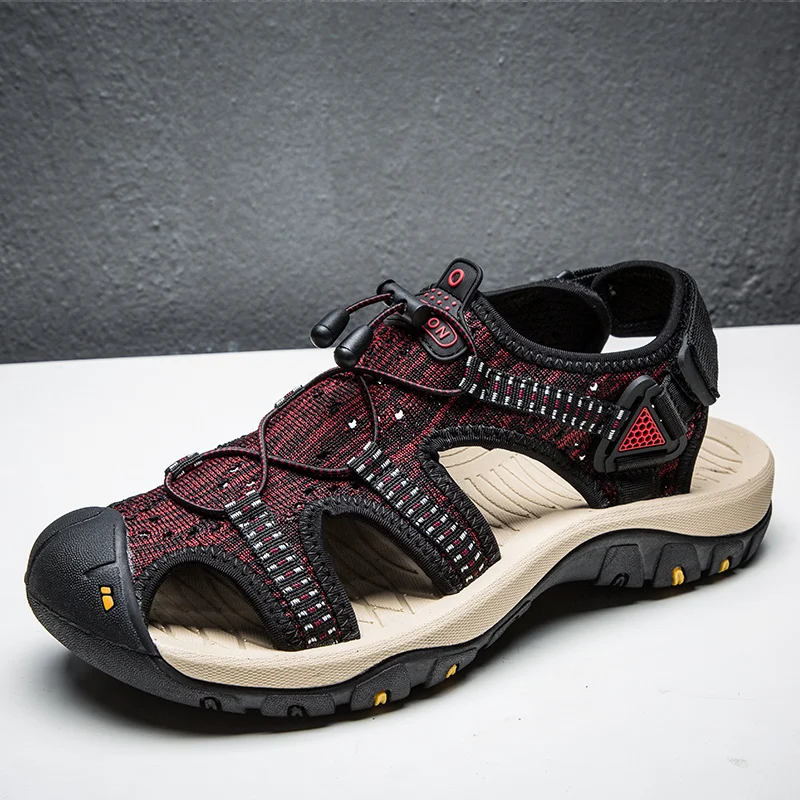 Sommer-Herrensandalen aus echtem Leder, Freizeitschuhe für Herren, Outdoor-Herrensandalen aus Leder für Herren, Strandschuhe, römische Herrenschuhe