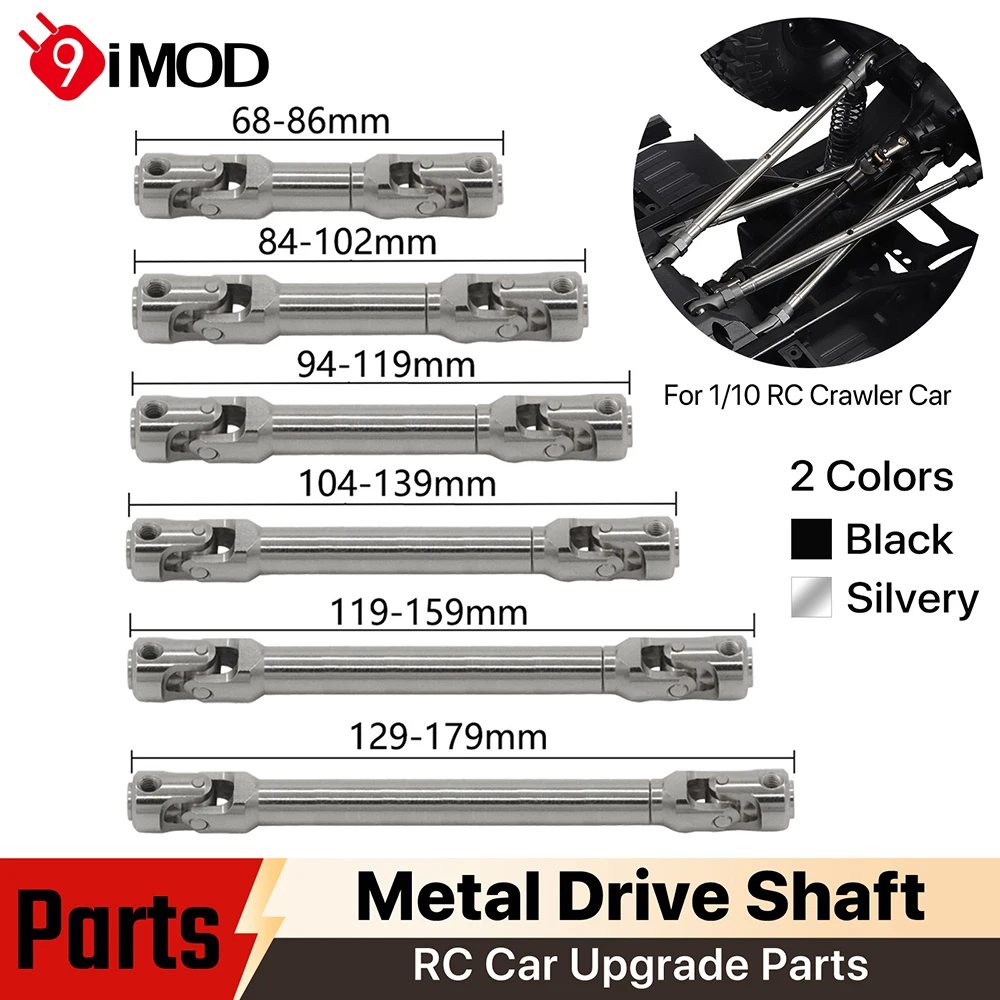 

9IMOD Metal Drive Shaft RC Car Parts For 1/10 RC Car Crawler Axial SCX10 SCX10 III TRX4