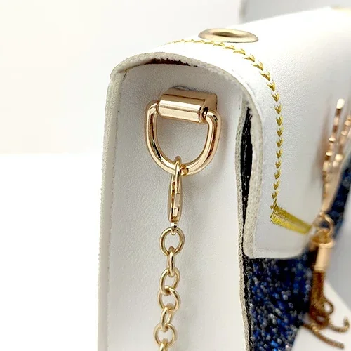 1/10Pcs D‑Ring Bag Side Screw Clips, Handbag Chain Strap Connector Buckle, DIY Hardware Accessories for Bag Strap Handle Hanger