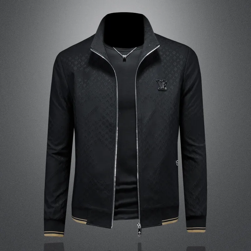 

Faionable Casual Men's Jaet 2025 Autumn New Arrival Embroidered High-End Lightweight Sli Polyester Long Sve Zipper...