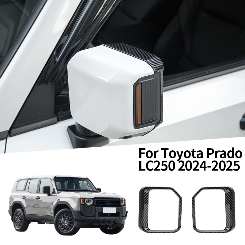 

Для LHD Toyota Prado LC250 2024 + зеркало заднего вида, козырек от дождя, зеркало заднего вида, козырек от дождя, внешний вид, автомобильные аксессуары, 2 шт.